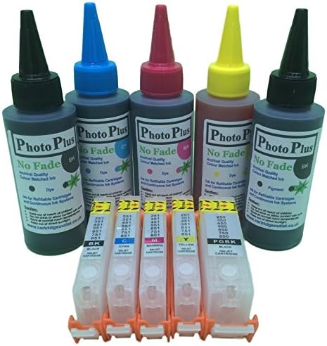 Canon PGI-570/CLI-571 Refillable 5 Cartridge Set with Archival Ink