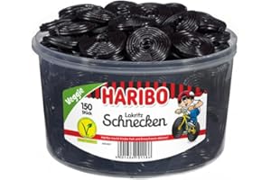 ‎HARIBO Haribo Lackritz Schnecken 150 Stück in Runddose