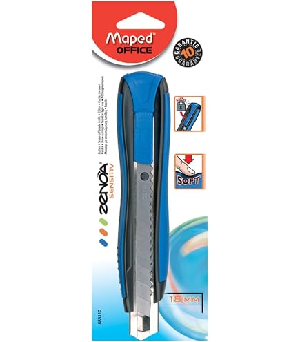 Lame Cutter Maped Maxi 18mm 10 Pezzi Ricambio Maped Lame Per Cutter Maxi - Confezione Da 10 Lame Da 18 Mm Per Tagli Precisi Ricambi Cutter Maxi - 3
