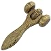 Produktbild JUIANG Roller Wheel Massagegerät Hand Drei Räder Holzmassager Körper Rückenmassage Entspannen Druck Entlasten Müdigkeit Health Care Tool
