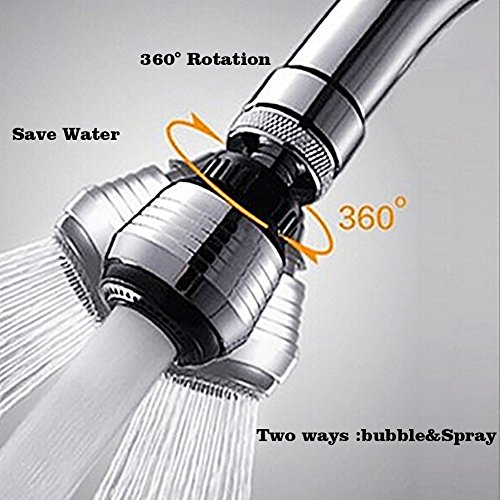 MPHEASYGO 360 drehbarer Kopf Filter, entfernt Chlor mit Ersatz Filter, mehrere Einstellungen, Multifunktions, deutlich Pure Dusche Head - 5