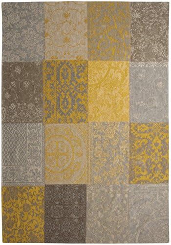 Louis de Poortere Rug - The New Vintage Collection - Multi Yellow 8084 - 60cm x 90cm