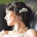 Contever® Vintage Simulated Crystal and Pearl Side Combs Bridal Headpiece Wedding Accessories for Wedding Prom Party