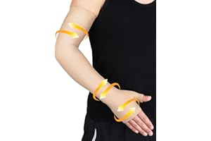 beister Manchon de Compression Médicale pour Le Bras, 20-30mmhg Soutien Complet du Bras, Les Poignets & Les Mains Avec Bande En Silicone, Compression Graduée pour Gonflement, Lipœdème,Arthrite (Un)