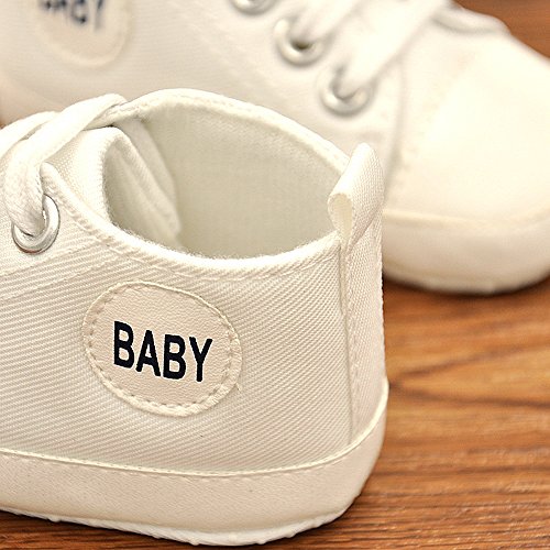 QZBAOSHU Säuglingskleinkind erste Wanderer schuhe weiche untere Segeltuch-Schuhe für Baby-Mädchen-Baby-Jungen - 6