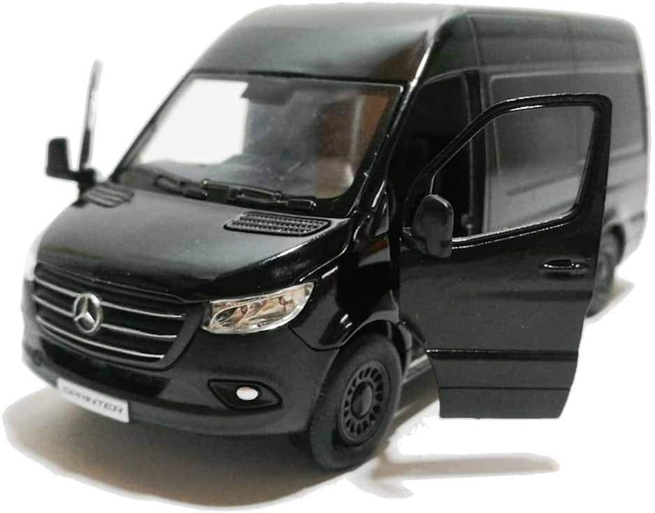 Kinsmart 1:48 Die-Döküm 2020 Mercedes-Benz Sprinter Van Araba Modeli ile Kutusu Koleksiyonu Oyuncak (Siyah)