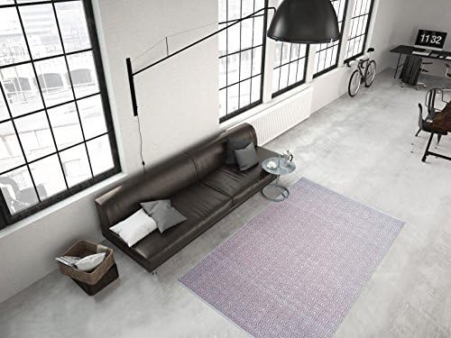 Modern Flat Pile Carpet Hand Woven Indoor and Outdoor Suitable Pink Ivory - 120cm x 170cm