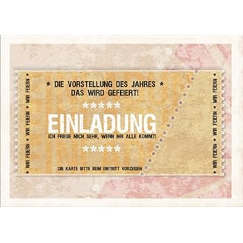 Coole Einladungskarte zum Geburtstag, Einweihung, Party (gelb) Die