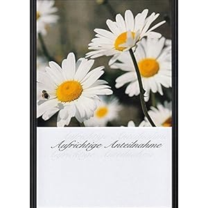 Handmadegruss Trauer, edle Kondolenzkarte, mit Text 