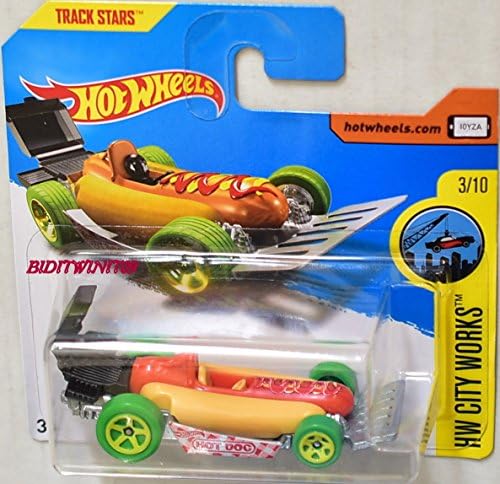 2017 Hot Wheels HW City Works Street Wiener "Hot Dog" 331/365 (Short Card)
