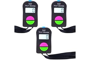 Sharelove 3 Pack Digital Handheld Clicker Counter, Electronic Clicker with Add/Subtract, LCD Display, Portable Tally Counter for Sports Coaching, Events, Inventory, Golf Scoring