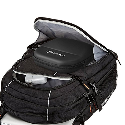 COWIN Caja de Transporte Port  til  Impermeable Cremallera Estuche Duro Bolsa de Viaje  Ajuste Perfecto Auricular de Sobre-o  do Para E7 - Negro
