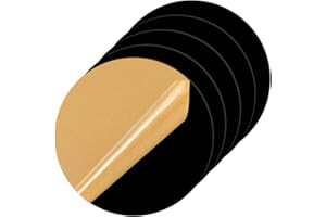 YIWONFU Fogli in Acrilico 5 Pezzi, Fogli Acrilici Girare 1mm Nero, Pannello Acrilico per Cornici per Foto, Mostre di Progetti, Dipinti e Altro Ancora, 10cm di diametro