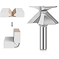 Jiawu Router Bit, 1/2 Inch Shank Arc Bending Forming Router Bit for Wooden Door Wall Cabinet, Professional Woodworking Integrated Milling Cutter, Tongue and Groove Router Bit