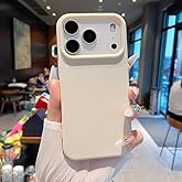 Lavderuar iPhone 17 Pro ile Uyumlu İ&ccedil;i Kadife Lansman Silikon Kılıf &ndash; Kamera Korumalı, Darbe Emici, Premium Yumuşak Kapak Bey