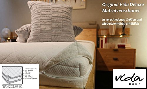 Deluxe hochwertiger Schonbezug für Matratzen 90 x 200 cm Größe Gr. 3: Matratzenhöhe 17-19 cm