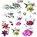 Produktbild tzxdbh 5Pcs-Tattoo Aufkleber wasserdichte Blumen kleine frische englische Tattoos halb Arm voll Arm Blume Arm Laufen Flüsse und Seen halb Arm 24