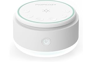 Momcozy Sound Machine - 20 Suoni Rilassanti & Luce Touch, Rumore Bianco Portatile per Bambini e Adulti con Timer del Sonno e Memoria | Compagna di Viaggio Perfetta & Must-Have per la Cameretta