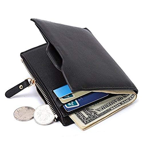 Preisvergleich Produktbild Lvcky Herren Geldbörse aus PU-Leder für Geldwechsel, Kreditkarten, Foto, Münzen, Aufbewahrungstasche