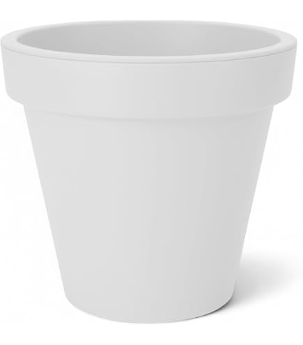 Vaso Alto 48 X 60cm Rotondo Portavasi Design Fioriera Giardino Terrazzo Flos 87751191