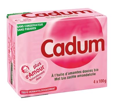 Cadum - Savon Solide - Amandes Douces - 4 x 100 g