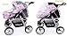 New Baby Pram SWIVEL WHEELS Travel System Buggy (Car Seat,Carrycot,Mattress,Diaper Bag,Parent Tray,Rain Cover,Mosquito Net) (4)