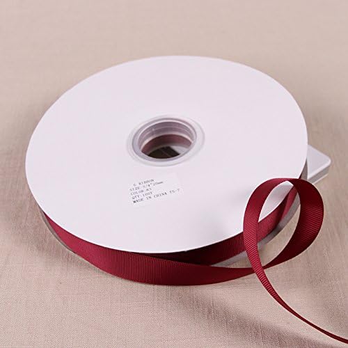 2Cm91 Meter Rib With Baking Packaging Clothing Decorated With Handmade Grosgrain Ribbon, Maroon 2 Cm 83# 91 M