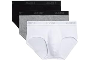 2(X)IST 2(X) IST Męska niezbędna bawełniana konturowa torebka krótka 3-pak bielizna (opakowanie 3 szt.)