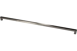 GedoTec Möbelgriff Edelstahl Stangengriff Küche - G14 | BA 640 mm | Schrankgriff eckig | Griff Edelstahl matt gebürstet | Türgriffe Profil 14 mm | 1 Stück - Schubladen-Griff für Schranktüren & Möbel