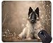 Produktbild Naturkautschuk-Gaming-Mauspad mit belgischem Schäferhund bedruckt - genähte Kanten