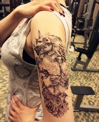 Body Art Temporary Removable Tattoo Stickers Birds Sticker Tattoo - FashionLife