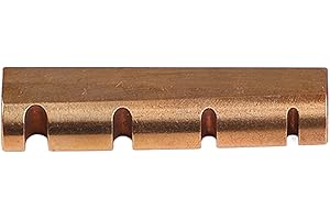 QINLORGO Bass Brass Nut, Brass Nut, Pre Slotted Replacement for Quick Installation, Perfect Bass Lift for Spring Instruments (GL230 4 Strings)