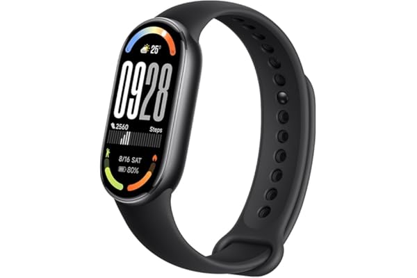 Xiaomi Smartband 10, Pantalla AMOLED de 1,72”, Carga rápida, 150+ Modos Deportivos, Monitorización de Salud y sueño, HyperOS 2.0, Impermeable 5ATM, Brújula