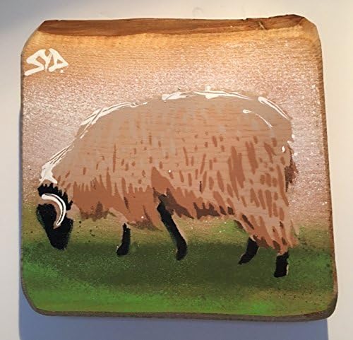 Achill Island Sheep, handmade stencil artwork