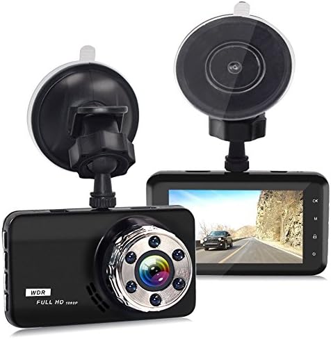 Car Dash Camera Dashboard FULL 1080P 3.0 Inch HD Screen dash cam 170 Degree Super Wide Angle Cameras Recorder Support G-Sensor, Motion Detection Parking Mode Night Vision