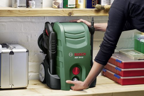 Bosch DIY Hochdruckreiniger AQT 35-12 (Hochdruckpistole, Lanze, transparenter Wasserfilter, 3-in-1 Düse, 5 m Hochdruckschlauch, 5 m Netzanschlusskabel, Karton (1500 W, 120 bar, 350 l/h)) - 4