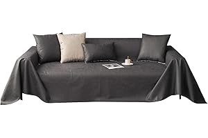 VanderHOME Impermeabile Copridivano Antiscivolo Salvadivano Copridivani elasticizzati Antimacchia Antigraffio Divano Protector Mobili Copertureper cani animali domestici 210 * 130cm-Grigio