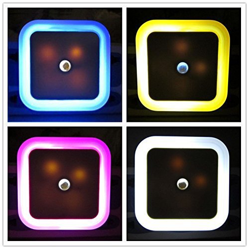 Preisvergleich Produktbild LED Nachtlicht 0,5W energiesparend Steckdosenlicht Orientierungslicht (4Colours)
