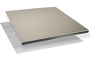 Planche à pétrir en acier inoxydable pour pain, pizza, gâteau - Planche à découper en acier inoxydable - Plan de travail professionnel - Différentes tailles pour cuisine, bar et restaurant