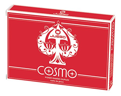 Juego - Carte da Gioco Cosmo Ramino Duplex I Mazzo Carte Ramino I Originale 100% Plastica Resisitente I per Veri Giocatori - Plastica