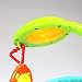 baby rocker bouncer chair infant to toddler vibration music & light 'safari' easy fold-to-store suitable from birth - 40lbs