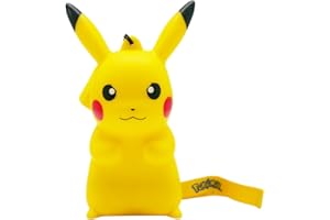 TEKNOFUN - Licenza ufficiale Pokemon - Luminoso PIKACHU Grumpy con cinturino Figura luminosa da collezionare per bambini - 811423