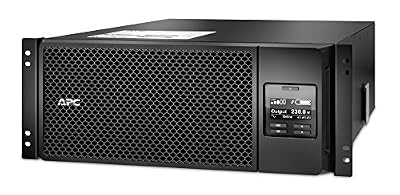 APC Smart-UPS SRT - SRT6KRMXLI - Onduleurs (UPS) 6000VA - RM, (6) IEC C13, (4) IEC C19, Hard Wire, Connexion 10/100 BaseT, Console de contrôle et d'état LCD multifonction