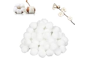 CEZKFH Wattebällchen, 200 Stücke Wattebausch Weiß, Makeup Baumwolle Bälle,Wattebällchen Kosmetik, Wattebausch,Watte Bäuschen,Wattebällchen Weiss, Wattebausch Baumwolle Baumwollbällchen Für Den Täglichen