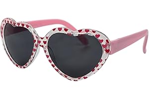 Eyelevel Heartbreaker Sunglasses - Multicolour Heart Shape Sunglasses - 100% UVA/UVB Protection & CAT3 Lens - For Girls 3-8 years