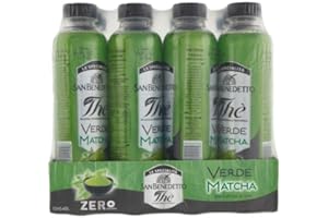 San Benedetto, Thè Verde Matcha Zero Freddo, 12x400 ml Bevanda Dissetante Analcolica, Tappo Click, Senza Zuccheri, Conservanti e Coloranti