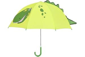 Olele-Kids Umbrella for Boys Girls Rain Gear Parasol Children Umbrella Professional Portable Dome Umbrellas Lovely 3D Animal Patterns Stick Umbrellas Until The Age Of 10 Old