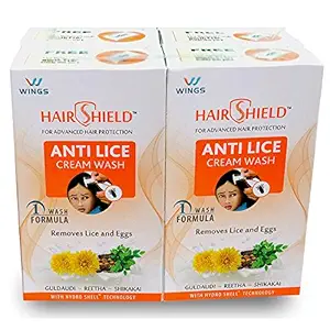 Hairshield Anti Lice Cream Wash Free Head Lice Comb With Every Pack (30 Ml X Pack Of 4 = 120 Ml)