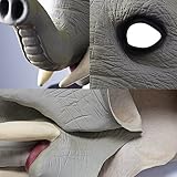 XIAO MO GU Halloween Maske latex Elefant Tiermaske Kostüm -