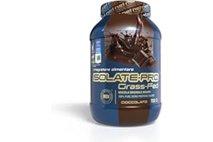 NET Integratori Farmacia ISOLATE PRO Grass Fed - 700g Cioccolato - Proteine Isolate Con EAA Aminoacidi Essenziali e BCAA - Massimizza La Sintesi Proteica e La Crescita Muscolare